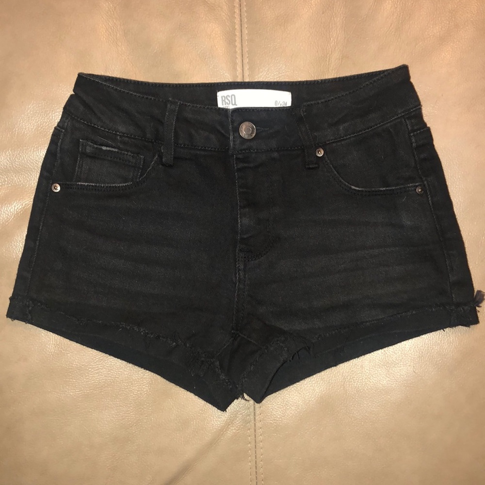 RSQ Black Jean Shorts Size 24